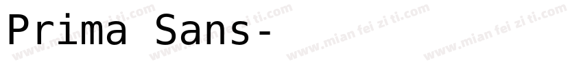 Prima Sans字体转换